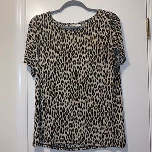 Woman’s leopard print shirt